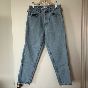 ZARA High Rise 100% Cotton Light Blue Jeans